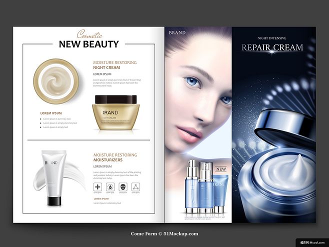 精致護膚畫冊 美女模特演繹護膚品藝術(shù)之美